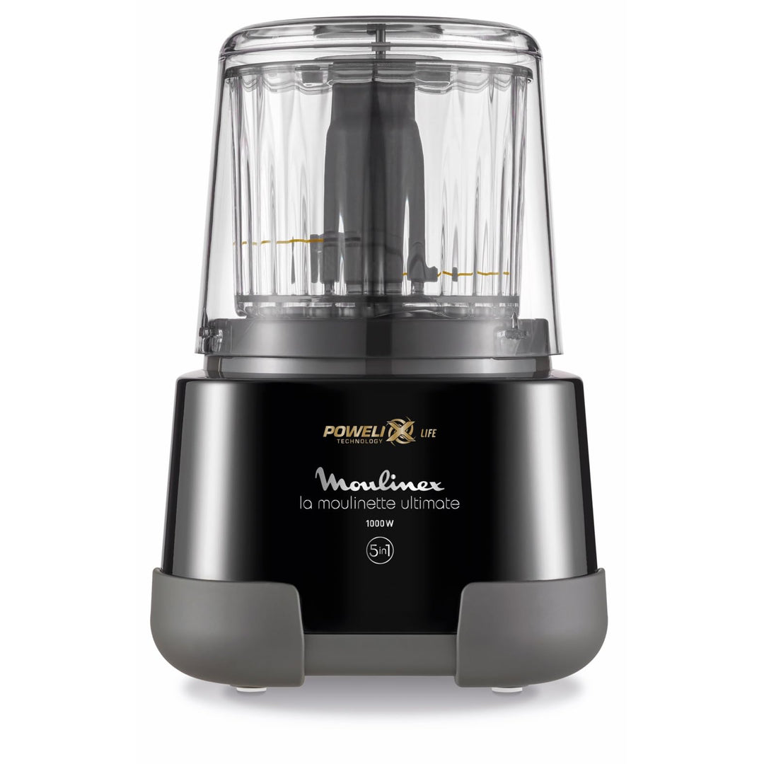 Moulinex La Moulinette Ultimate, Elektrischer Zerkleinerer, 350 g bzw. 550 ml Fassungsvermögen, 5 Fu