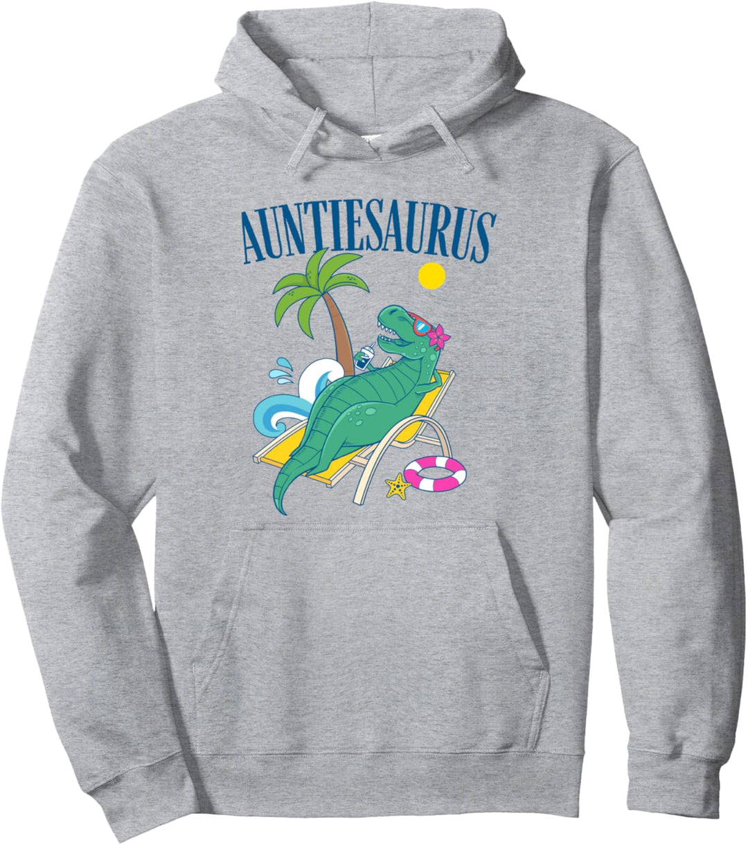 Auntiesaurus Dinosaurier Tante T-Rex Strandurlaub Tante Pullover Hoodie