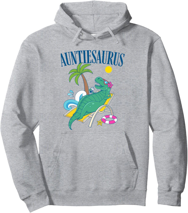Auntiesaurus Dinosaurier Tante T-Rex Strandurlaub Tante Pullover Hoodie