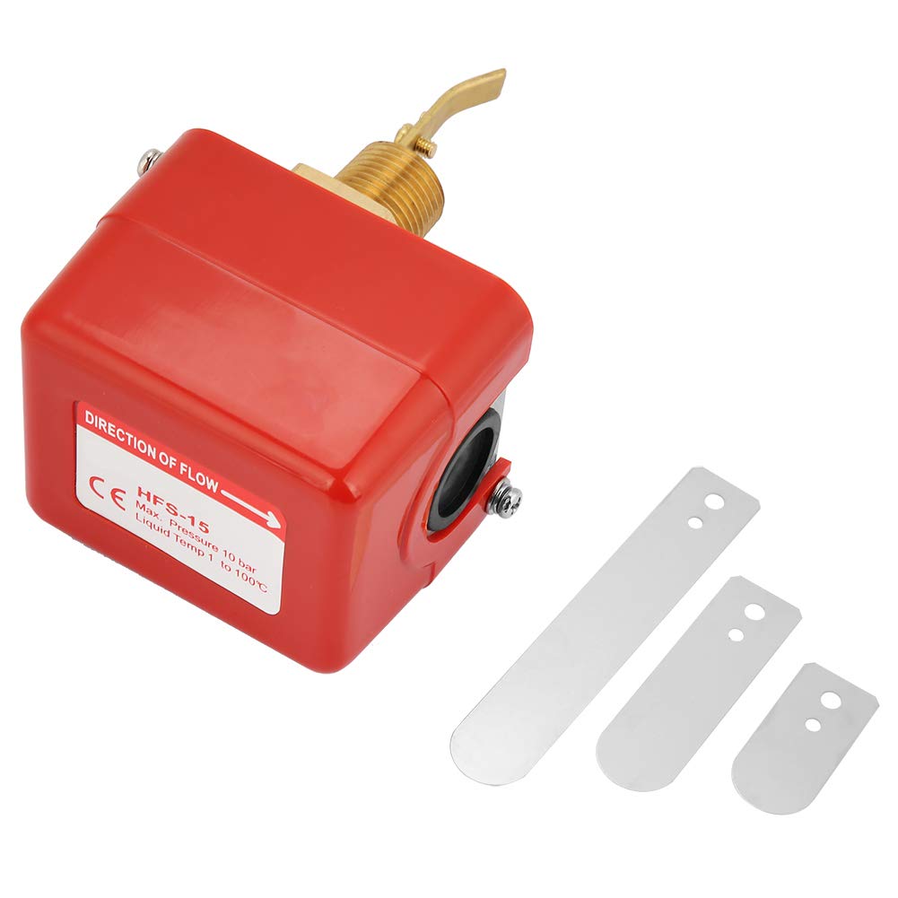 Wasserpaddel Durchflussschalter 1/2 Wasser/Durchflusssensor Edelstahl Flüssigkeitsdurchfluss-Schalte