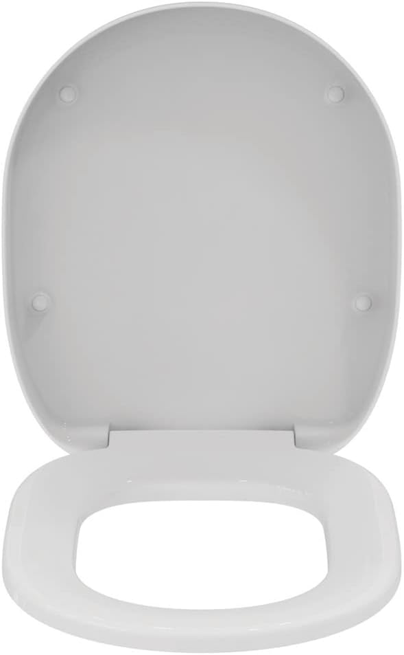 Ideal Standard E791801 Toilettensitz, weisser Kunststoff, WC-Sitz und Deckel Wrapover Standard Close