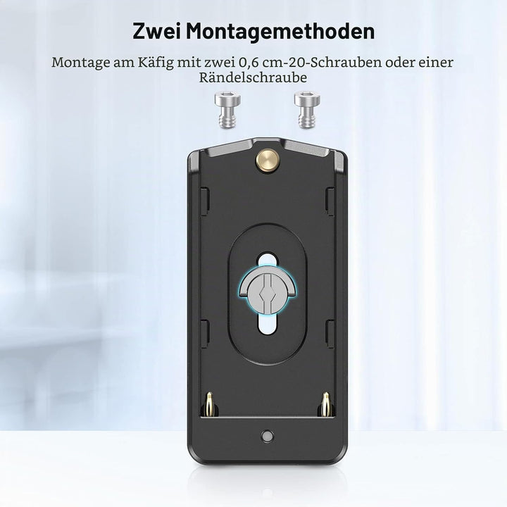 SMALLRIG NP-F Akku Adapterplatte Lite für Sony A7 A9 / BMPCC 4K 6K / GH5 / Z6 Z7, mit 12V DC / 7,4V