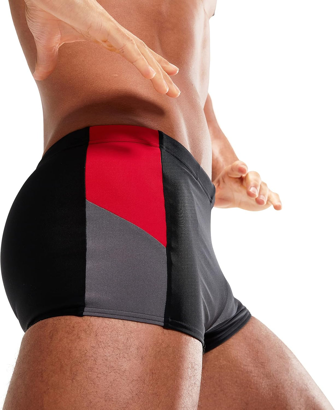 Speedo Herren Dive I Aquashort 26 Schwarz/Fed Rot/Dove Grau, 26 Schwarz/Fed Rot/Dove Grau