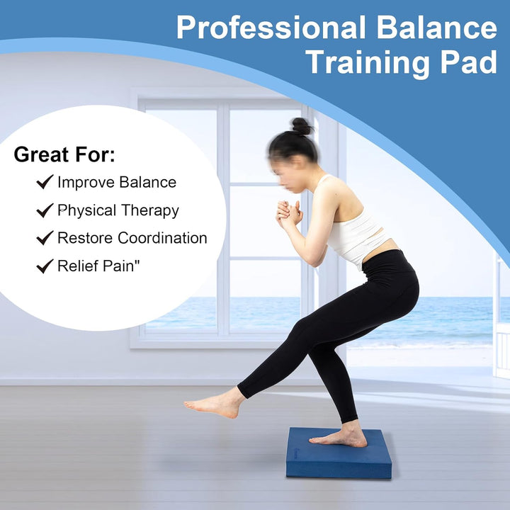 StrongTek Extra breites Schaumstoff-Balance-Pad für Physiotherapie, 48,3 x 40,1 x 6,1 cm, hochdichte