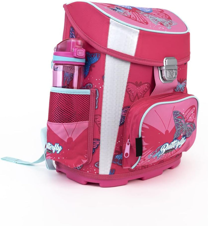 SCHMETTERLING SCHULRANZEN SET MÄDCHEN 1 KLASSE | SET 5 TEILIG FÜR GRUNDSCHULE | SUPER LEICHT | ERGON