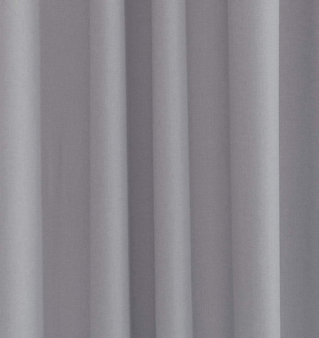 Homing blickdichter Vorhang mit Ösen hellgrau (1Stück) 245 x 140 cm (HxB) 5638-07 Weiss, Weiss