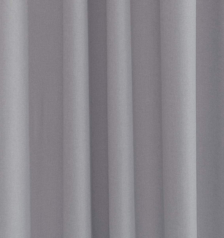Homing blickdichter Vorhang mit Ösen hellgrau (1Stück) 245 x 140 cm (HxB) 5638-07 Weiss, Weiss