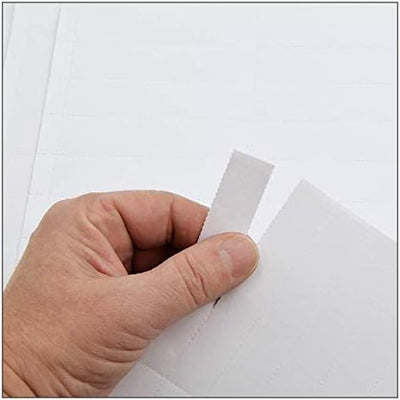 Perforierte Etiketten 100x55 mm - für Etikettenhalter 100x57 mm - zum selber drucken auf Din A4 Böge