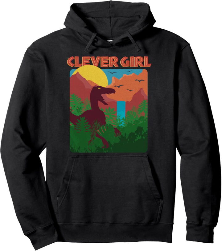 Jurassic Park Poster Clever Girl Pullover Hoodie
