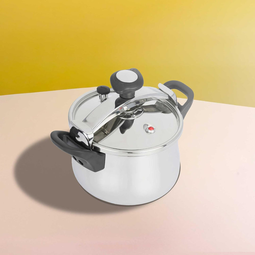 JATA HOGAR OPC12 Schnellkochtopf 12 Liter aus Edelstahl | Modell OPC12 | geeignet für Induktion, Gas