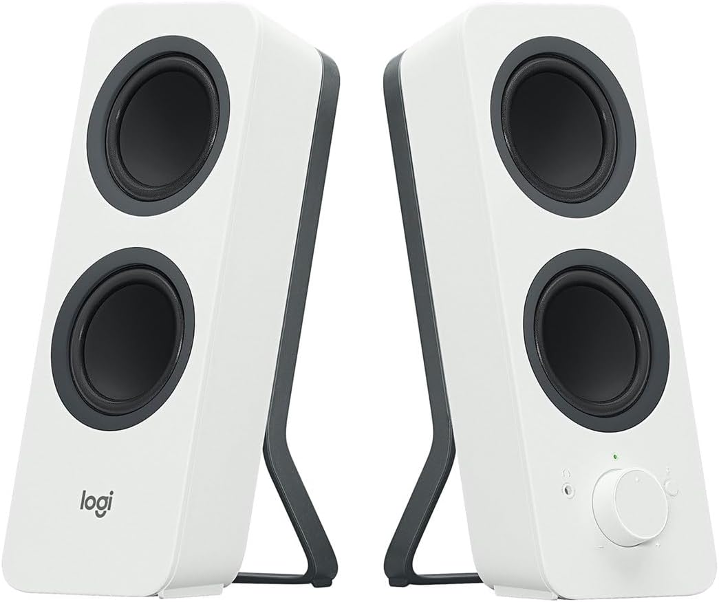 Logitech Z207 Kabelloser PC-Lautsprecher, Bluetooth, Stereo Sound, 10 Watt Spitzenleistung, 3,5 mm E