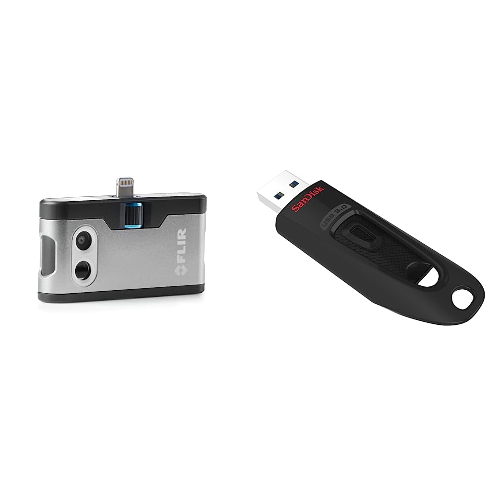 FLIR ONE Gen 3 (Android – USB-C) & SanDisk Ultra USB 3.0 Flash-Laufwerk 128 GB (SanDisk SecureAccess