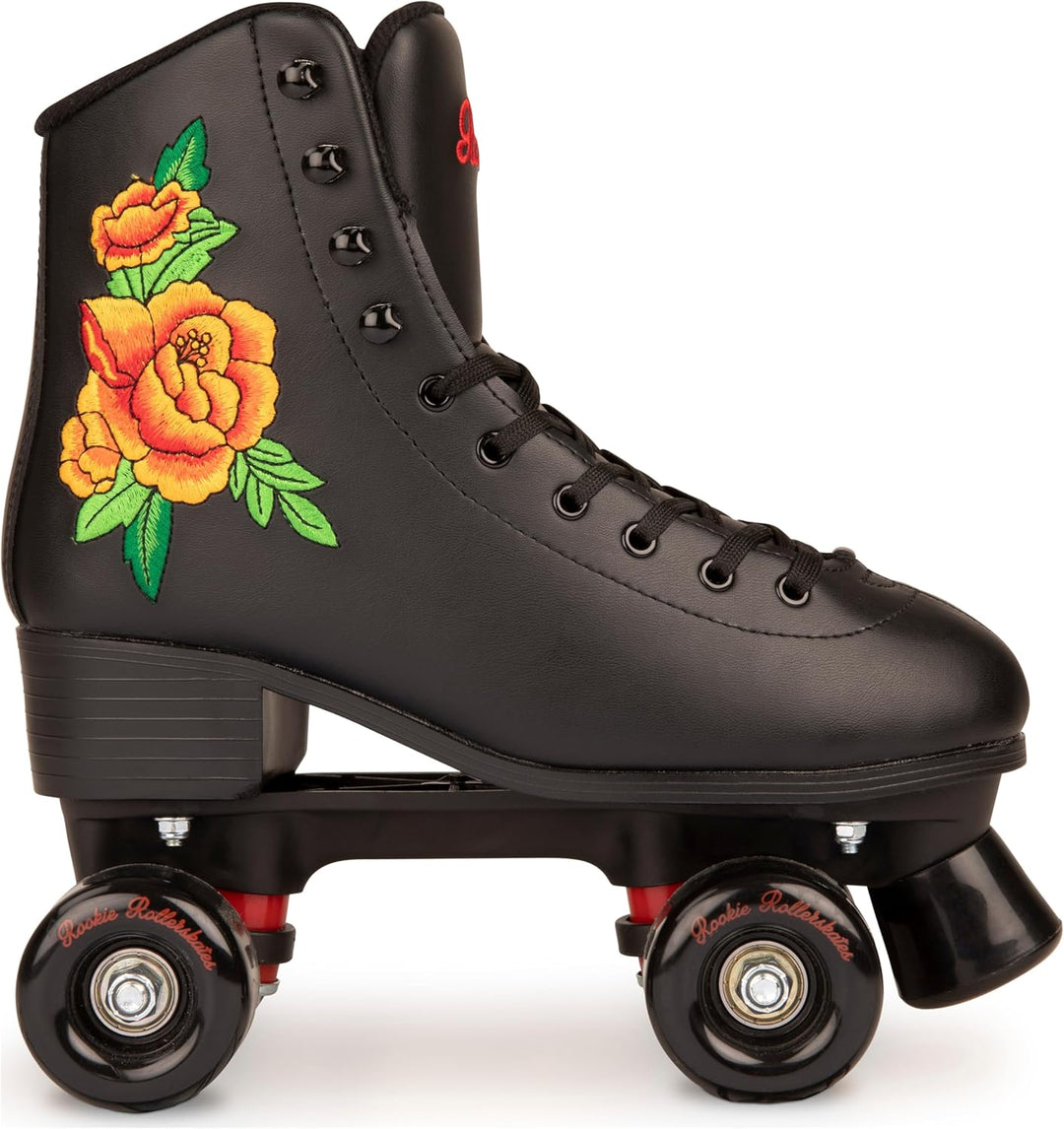 Rookie Damen Rollerskate Rosa Rollschuhe Size - UK 7 (EU 41) Schwarz, Size - UK 7 (EU 41) Schwarz