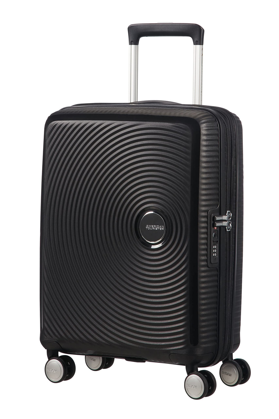 American Tourister Soundbox - Spinner S Erweiterbar Handgepäck, 55 cm, 41 L, Schwarz (Bass Black) Sc