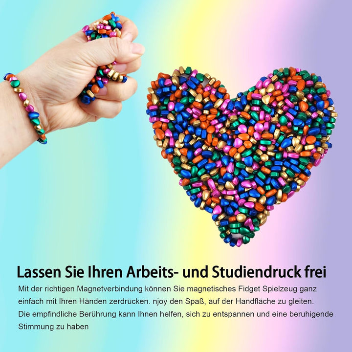 YANZHE Magnetsteine Stresskiller - Ungefähr 700 Stück Premium Mini-Magnetkugeln als Anti-Stress Spie