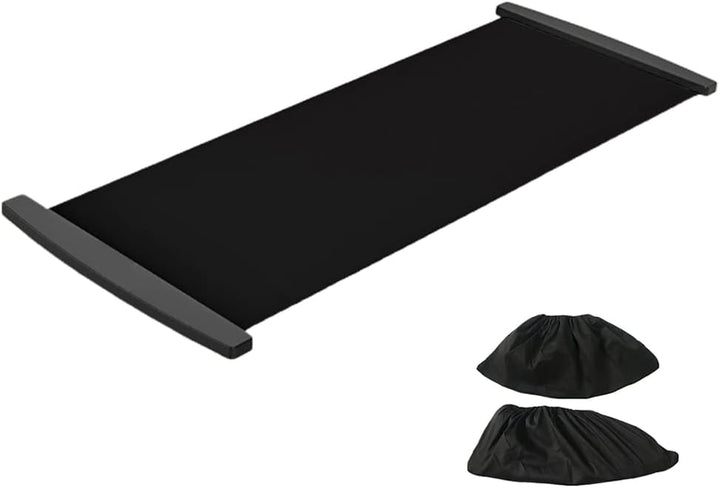 Boxwizard Slide Board mit Endstoppern Extreme Slide Board Schiebeschuhen Schuhüberzug Slimming Exerc