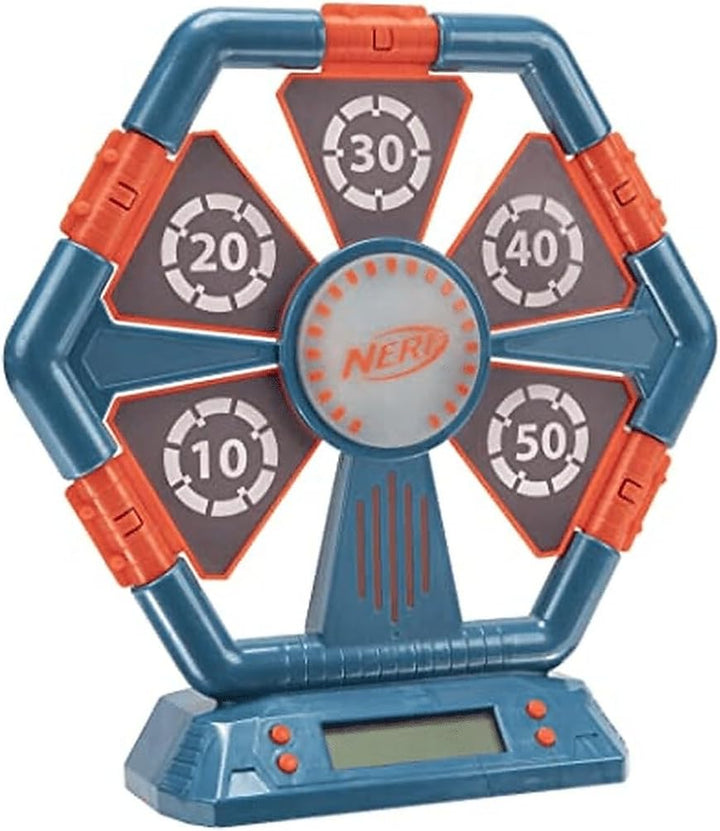 NERF NER0288 - Digitale Klapp-Zielscheibe mit Lichtfunktion und Display, Spielzeug ab 8 Jahren Mehrf