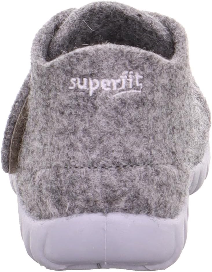 Superfit Baby-Jungen Happy Wollfilz Hausschuh 20 EU Grau 2020, 20 EU Grau 2020
