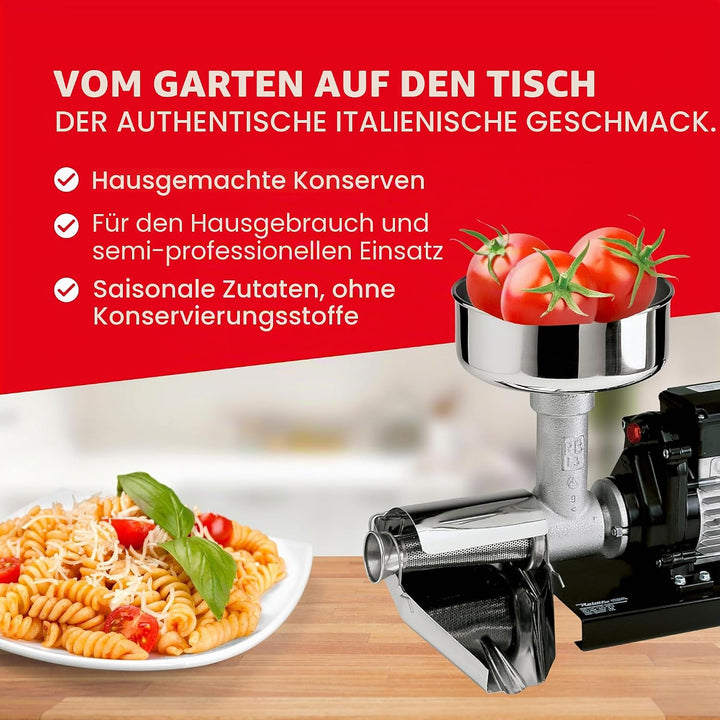 Reber 9008 N – Zitruspresse (Edelstahl, Edelstahl), Rot