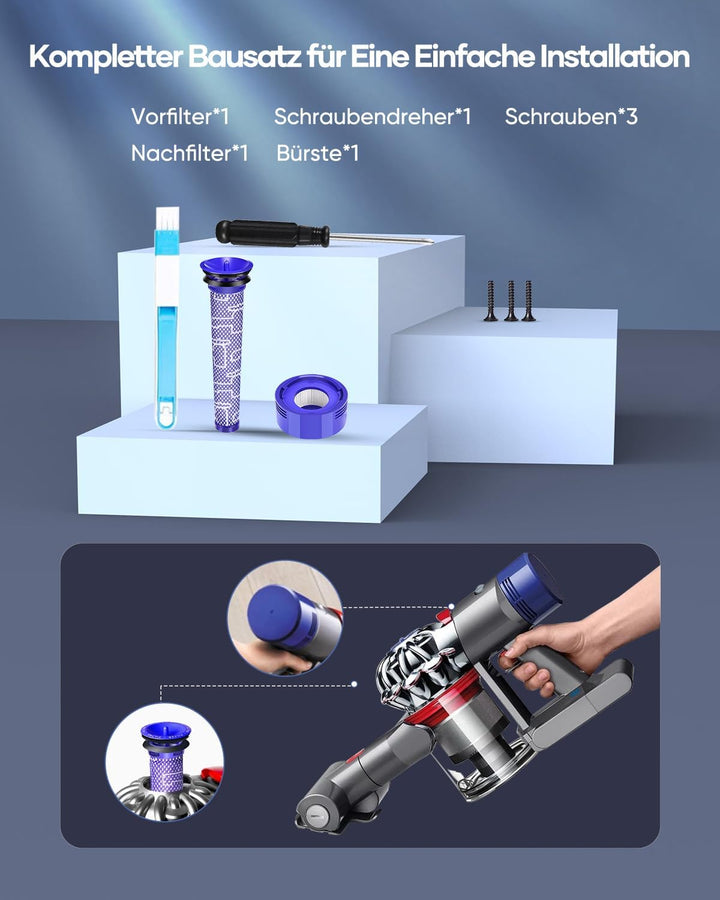 V7 Akku, FLYLINKTECH 6.0Ah V7 Ersatzakku für Dyson V7 SV11 Serie V7 Animal V7 Motorhead Pro V7 Trigg