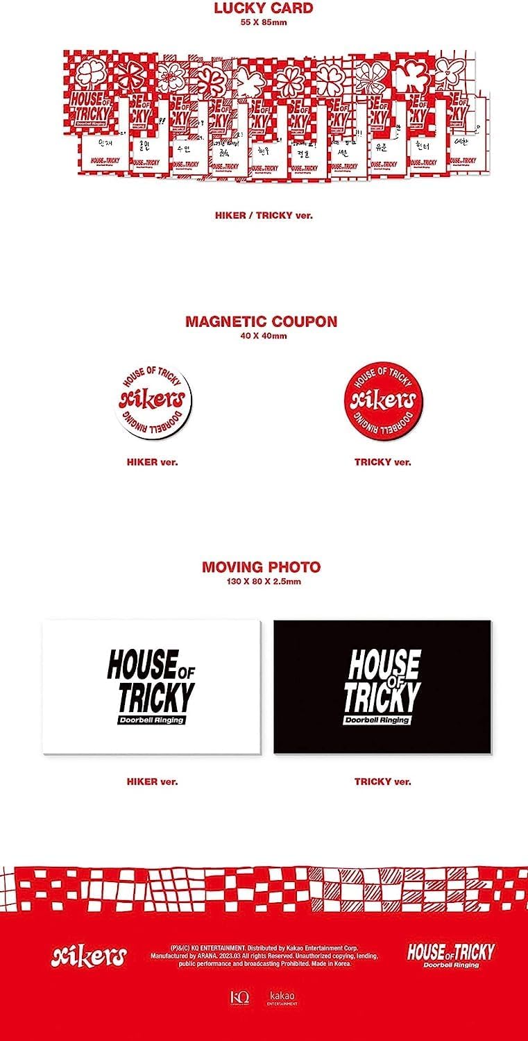 XIKERS - 1st Mini Album HOUSE OF TRICKY : Doorbell Ringing CD (Random ver.)