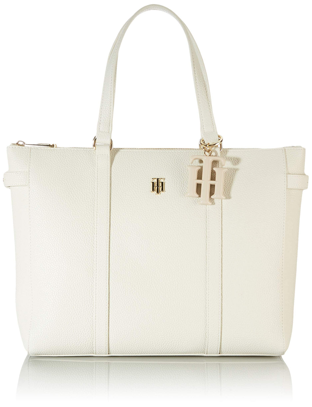 Tommy Hilfiger Damen Th Soft Tragetasche Weisse Taube, Weisse Taube