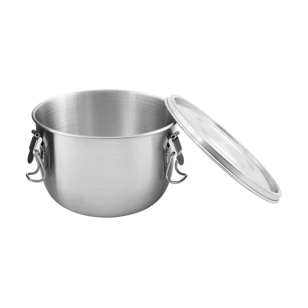 Tatonka Edelstahldose Foodcontainer 1 L - Essensbehälter mit Deckel, Clip-Verschlüssen und 1000 ml V