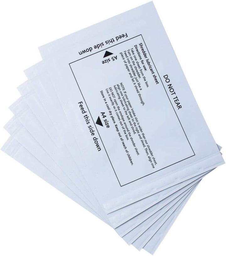Schleif- und Schmiermittelblätter für Aktenvernichter, 30 Stück, 30 pack