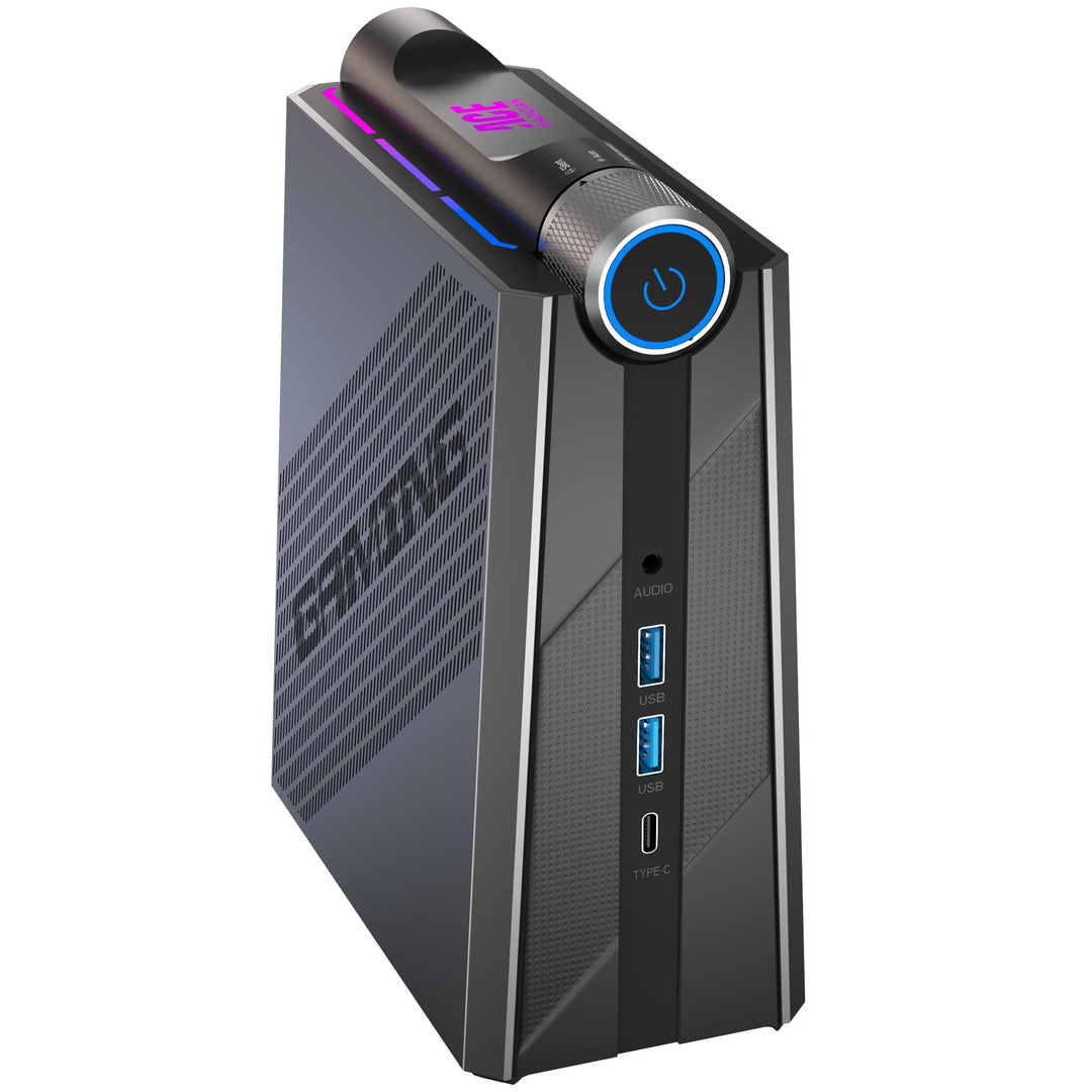 ACEMAGICIAN RGB Mini PC Gaming AMD Ryzen 9 6900HX (8C/16T,bis zu 4,9 GHz), 16GB DDR5 512GB NVME PCIe