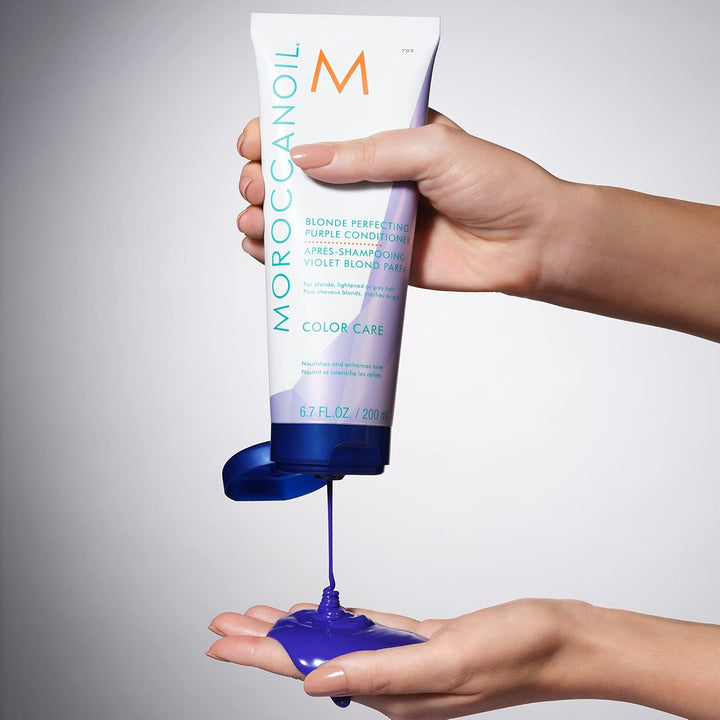 Moroccanoil Blonde Perfecting Lila Conditioner für perfektes Blond 200 ml, 200 ml
