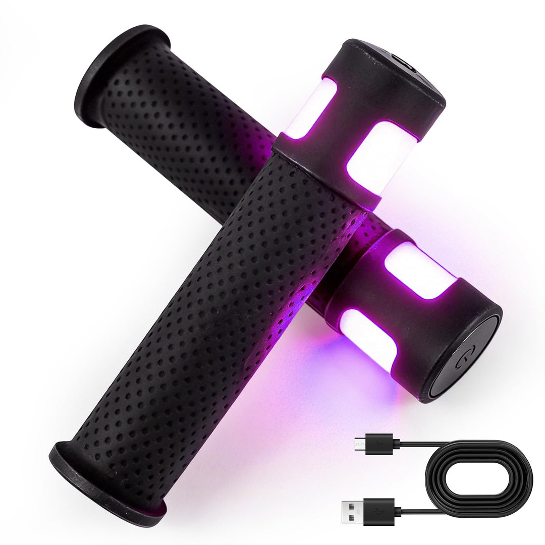 E Scooter Blinker, LED-Lenkerleuchte, Ergonomische Griffe für Elektroroller, Roller Blinklicht Rolle