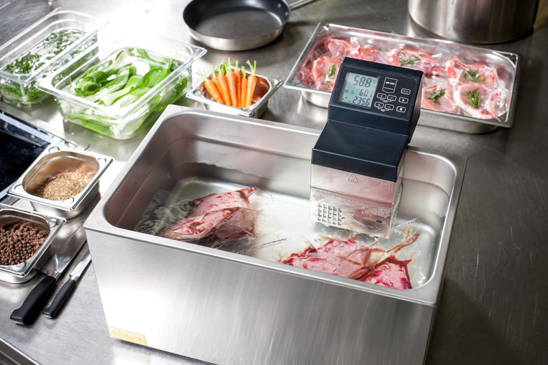 METRO Professional Sous-Vide Garer GSV1500 aus Edelstahl mit max. Kapazität 40 L, 1500 W, Temperatur