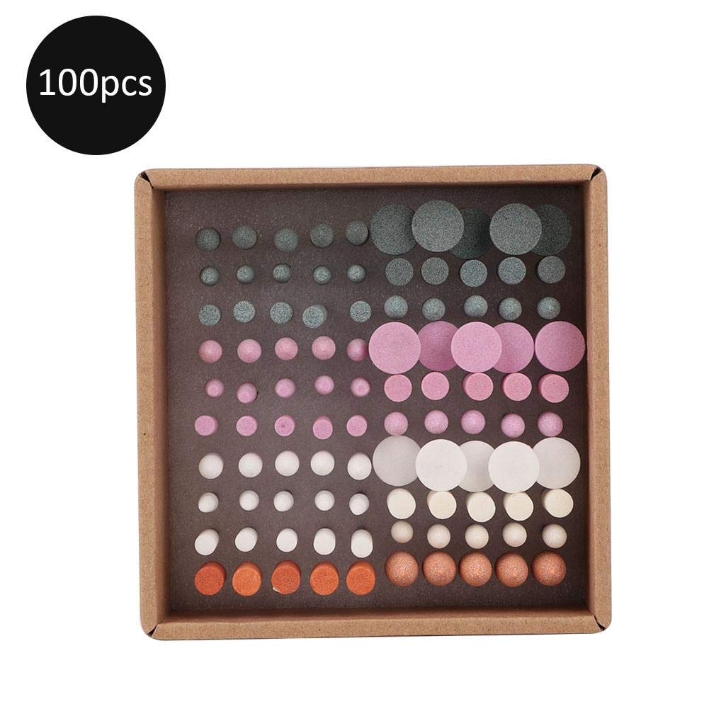 100Pcs Schleifkörper Schleifkopf, Nagelfräser Bits, Berufsnagel Bohrer Stellten Maniküre Pediküre Na