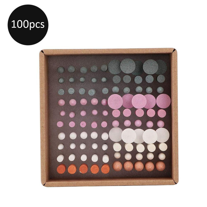 100Pcs Schleifkörper Schleifkopf, Nagelfräser Bits, Berufsnagel Bohrer Stellten Maniküre Pediküre Na