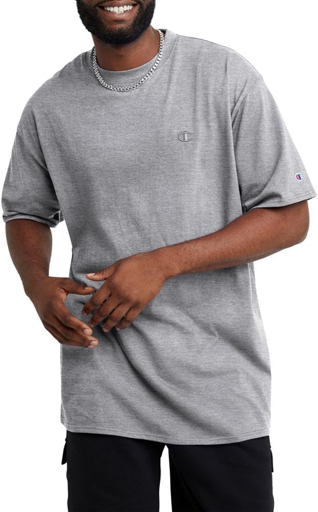 Champion Unisex Klassisches Jersey T-Shirt Hemd S Oxford-grau, S Oxford-grau