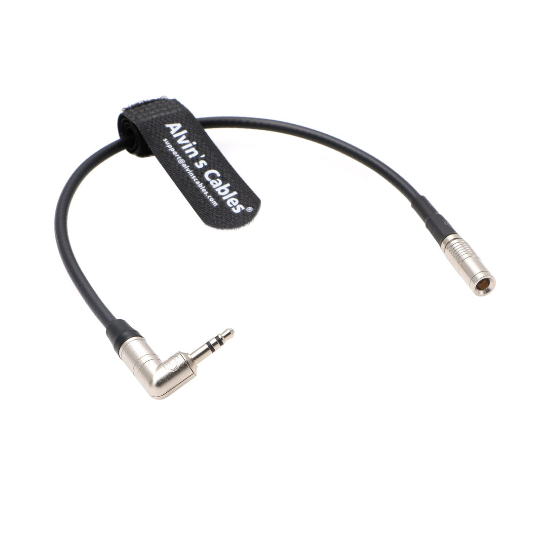 Timecode-Kabel für Canon R5C DIN 1.0/2.3 auf 3,5 mm TRS 90 Grad Time Code-Kabel Kompatibel mit Tenta