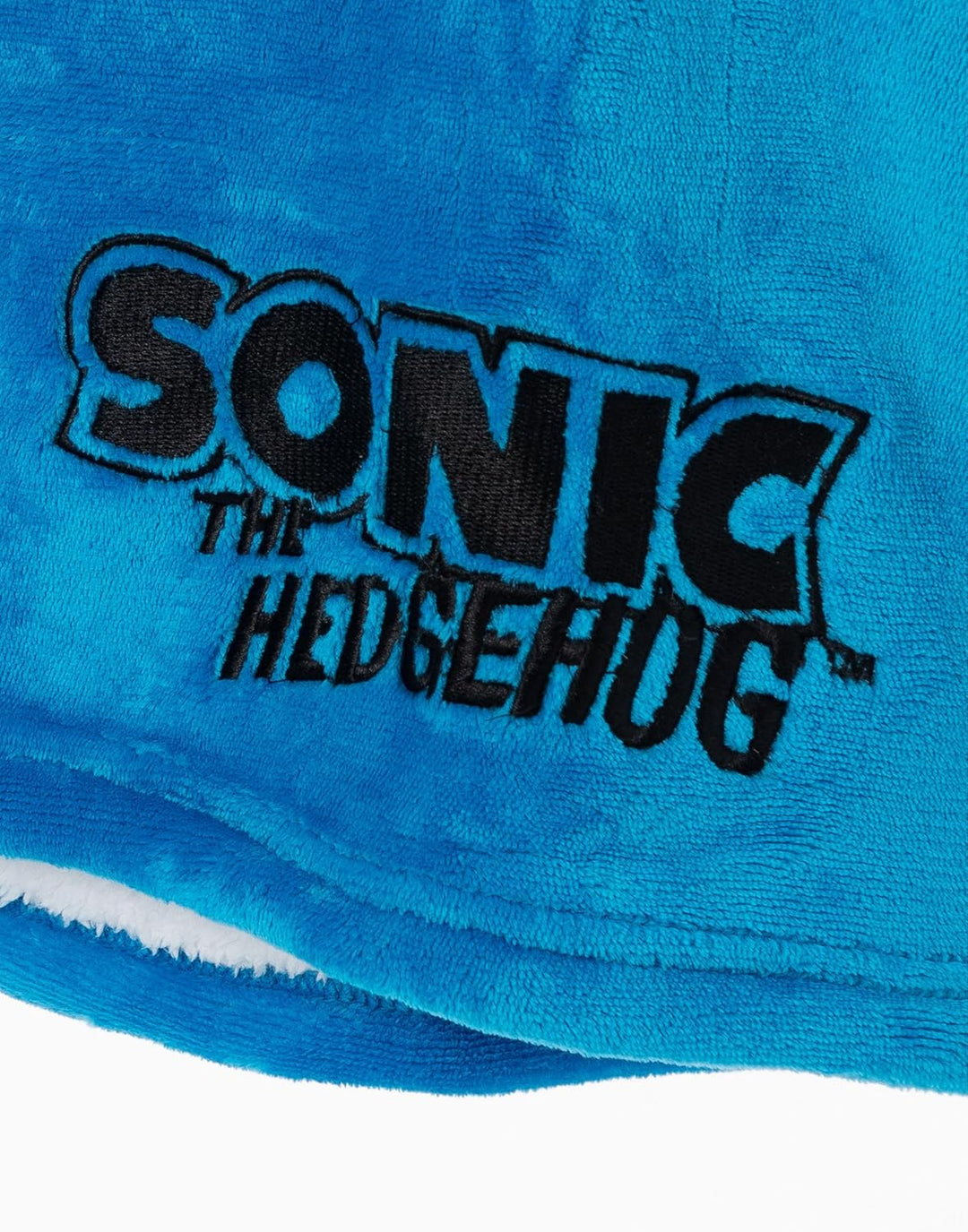 Sonic Boys' Blue Fleece Hooded Blanket | Diese blaue Jungenkapuzenjacke ist perfekt, um an kühlen Ta
