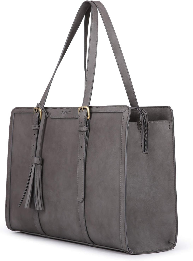 ECOSUSI Laptoptasche 15,6 Zoll Aktentasche Damen Gross Handtasche Business Arbeitstasche Bürotasche