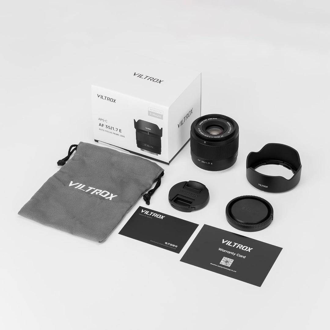 VILTROX 35mm F1.7 APS-C Kameraobjektiv Autofokus Leichtgewicht Objektiv (for Fuji X), for Fuji X