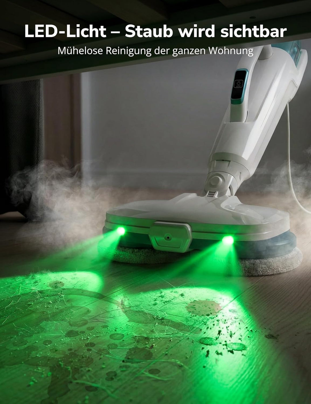 Dampfreiniger 10-in-1 mit Handgerät, 15s Schnellaufheizung, 2 Dampfstufen & Sprayfunktion, 500 ml Ta