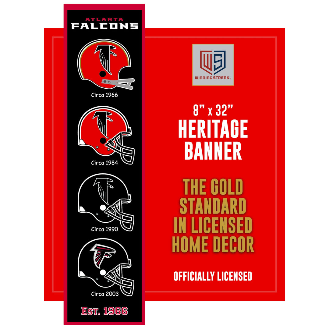 Winning Streak NFL Heritage Banner Atlanta Falcons Einheitsgrösse Atlanta Falcons