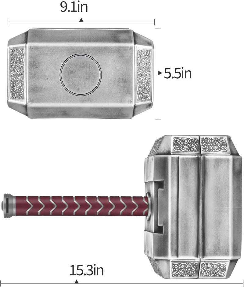 TOKKOT Thor Hammer Werkzeug Set,Tägliche Reparatur Gefüllt Haushalt Werkzeugkoffer,Werkzeugkasten Se