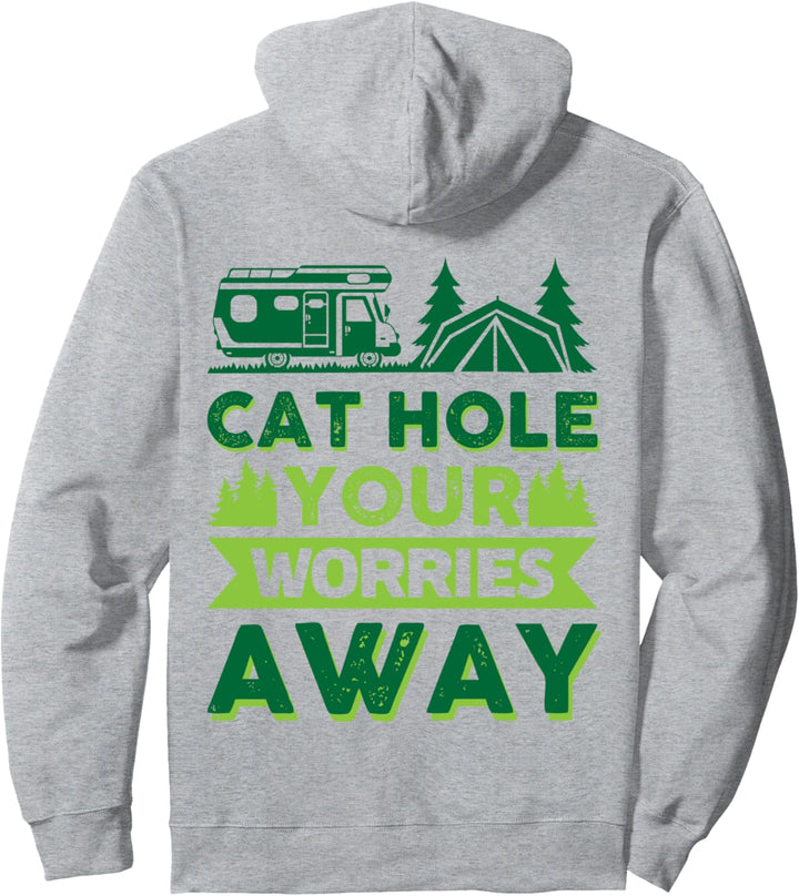 Katze löse deine Sorgen weg Pullover Hoodie