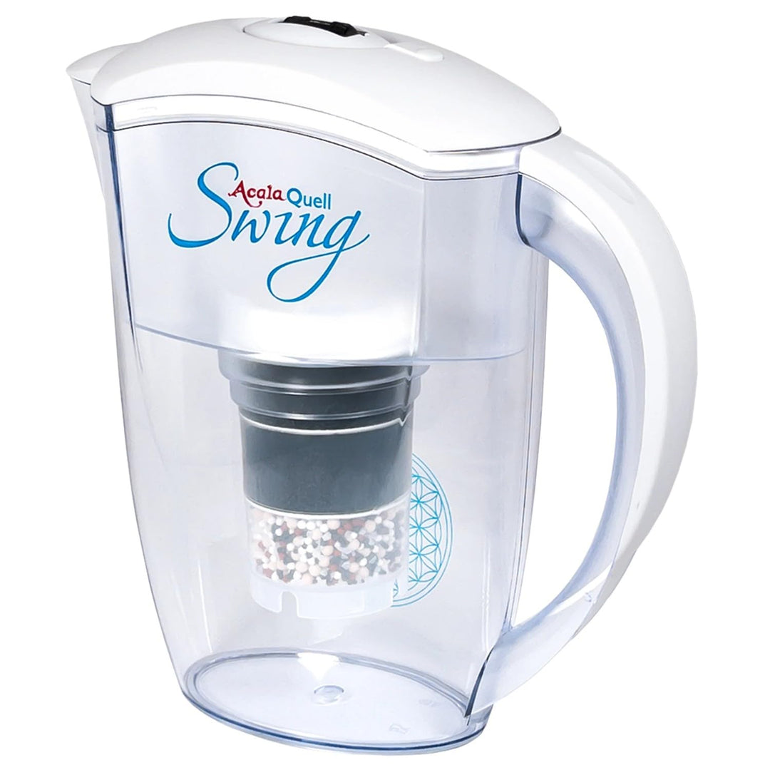 Wasserfilter AcalaQuell® Swing | Weiss | Aktivkohle Wasserfilter | Höchste Filterleistung - mehrschi