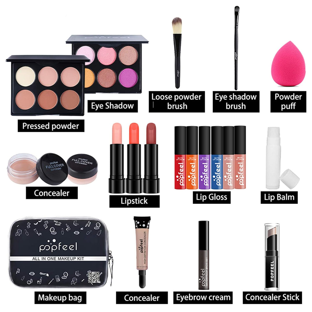 BrilliantDay 20 Stück Mehrzweck Make-up-Set All-in-One Make-up-Geschenkset Kosmetik-Palette Starter