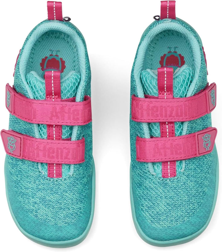 Affenzahn Halbschuh Knit Happy mit Klettverschluss, Vegan, rutschfest, Flexibel, Reflektierend, beso