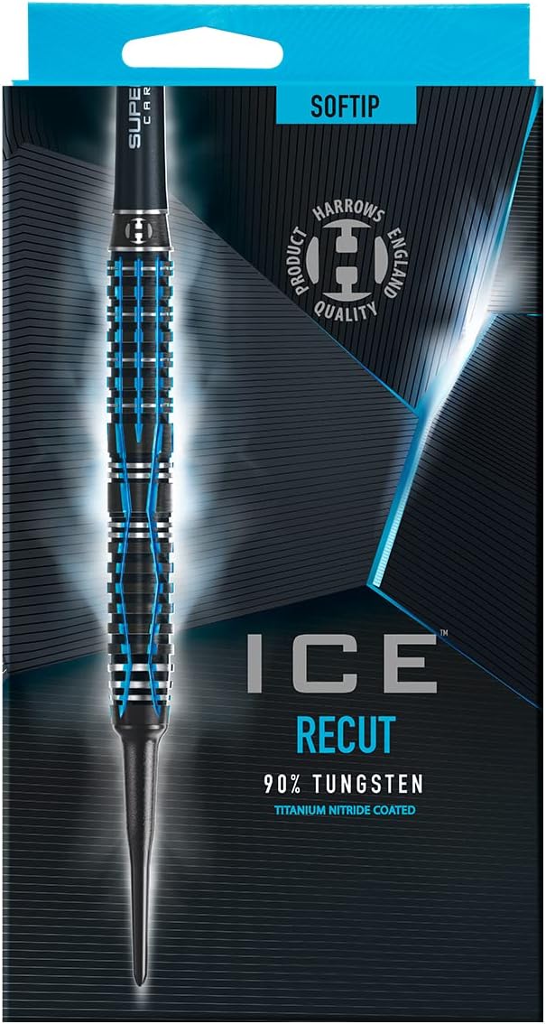 Harrows Darts Ice Recut 90% Tungsten Softdarts 21 Gramm, 21 Gramm