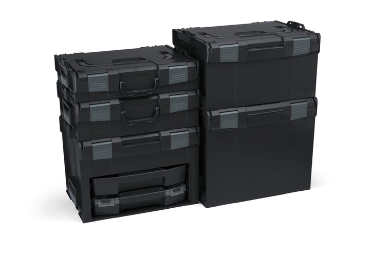 L-BOXX Sortimo L-Boxx Schwarz Werkzeugkoffer Set | LBOXX 102 LBOXX 136 LBOXX 238 LBOXX 374 LS-BOXX 3