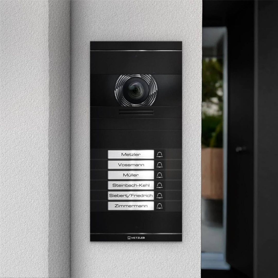 Metzler VDM10 2.0 Video Türsprechanlage, Sprechanlage Individuell konfigurierbar mit austauschbarem