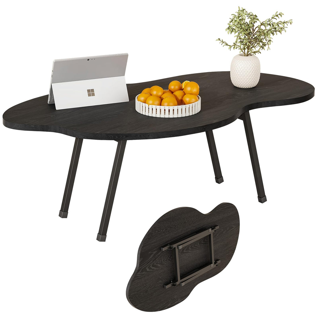 Wolken Couchtisch Klappbarer Tisch Wohnzimmertisch Klein Holz,Beistelltisch Couch, Bodentisch Klappb
